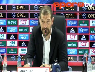 Slaven Bilic: "Pek mutlu değiliz..."