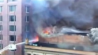 Part 1/3 Baltimore 5 Alarm Fire on The Block with Radio Traffic