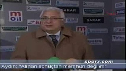 Aydın: "Alınan sonuçtan memnun değilim"