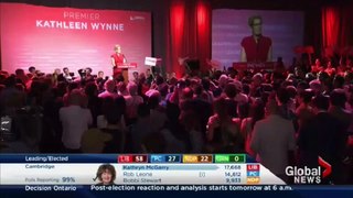 Victory Speech -- Ontario Premier Kathleen Wynne -- June 12, 2014