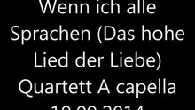 Wenn ich alle Sprachen...(Hohe Lied der Liebe)