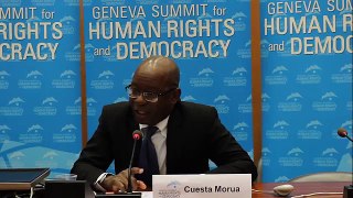 Manuel Cuesta Morua at Geneva Summit 2015