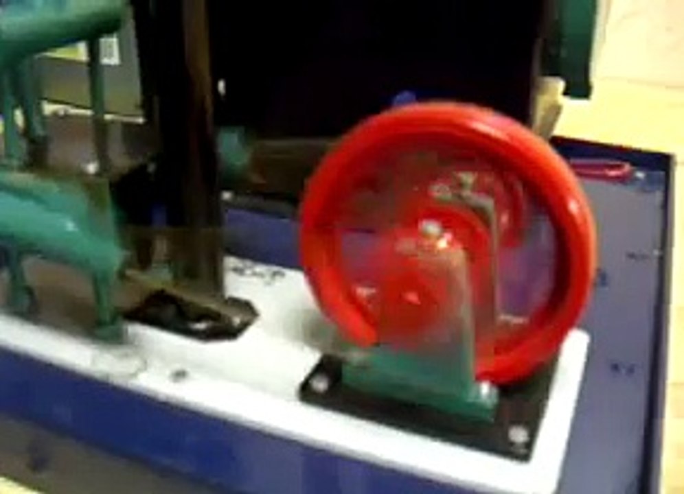 Homemade steam engine.