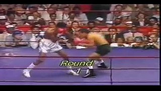 Tommy -hit man-Hearns/ Pipino Cueves boxing match August, 80