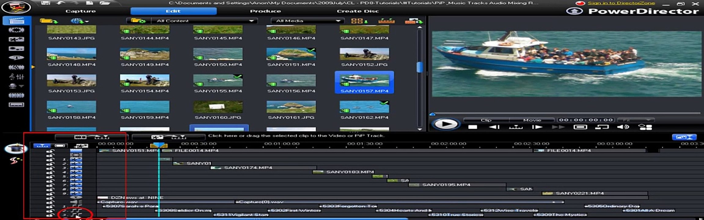 CyberLink PowerDirector 8 - Multiple PiP & Music Tracks