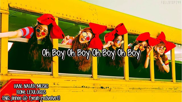 Red Velvet - Oh Boy + [English subs-Romanization-Hangul]
