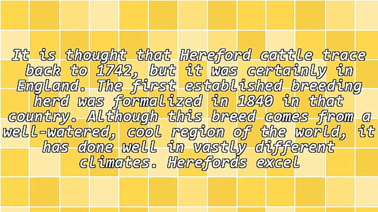 The History And Future Of Hereford Cattle