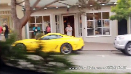 2 Ferrari 599 GTO's on the Road Monterey Car Week 2013
