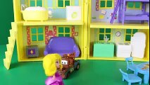 Peppa Pig Peek n Surprise Playhouse George with Princess Sofia the First and Disney Cars