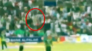 Ghost caught in LIVE CRICKET MATCH Pakistan Vs Bangladesh in Abu Dhabi Stadium