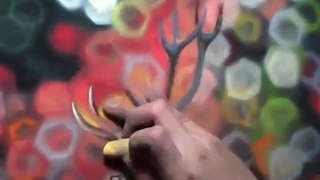 Speed Painting Red Deer in Pastel