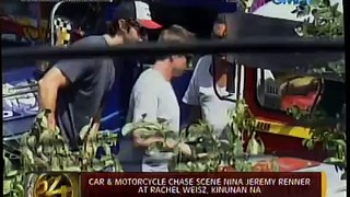 BOURNE LEGACY Filming in STA. MESA, MANILA - Car & Motorcycle Chase Scene - Feb. 5, 2012