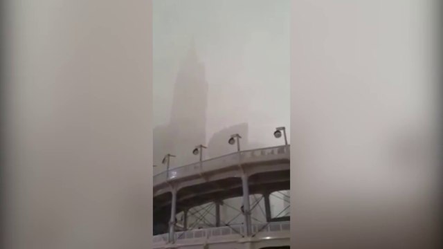 Crane collapses through Mecca's Grand Mosque leaving 107 people dead