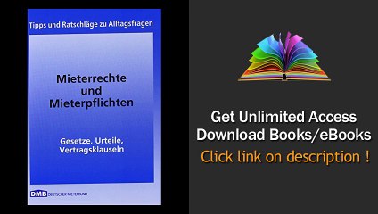 Download Mieterrechte und Mieterpflichten Gesetze, Urteile, Vertragsklauseln PDF