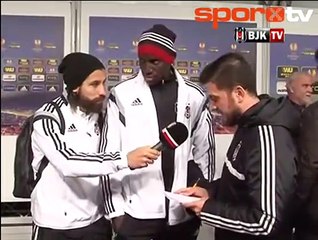 Olcay Şahan maçtan sonra muhabir oldu!...