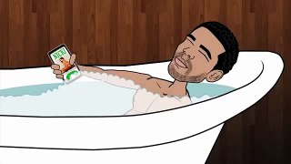 Drake and meek mill animation beef funny.