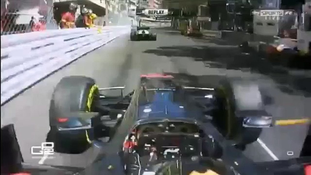 GP2 2015 Monaco Race 1 - Vandoorne Race Start Onboard
