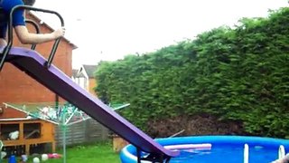 trampoline to pool fail