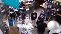The SHRM Beer Club brewing their own beer at Mother Road Brewing Co.