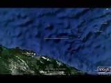 Google Earth secret places - enigmatic undersea structures Jayapura Wall