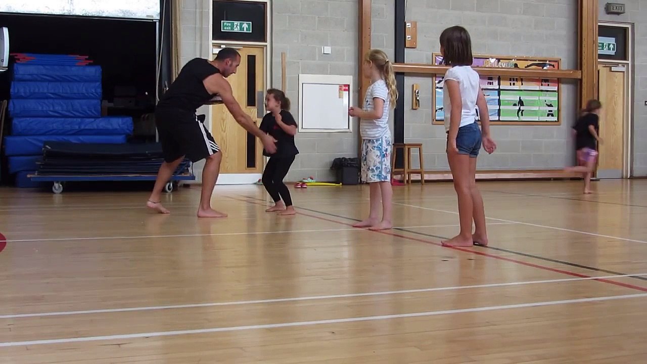 Kids self defense against a grab