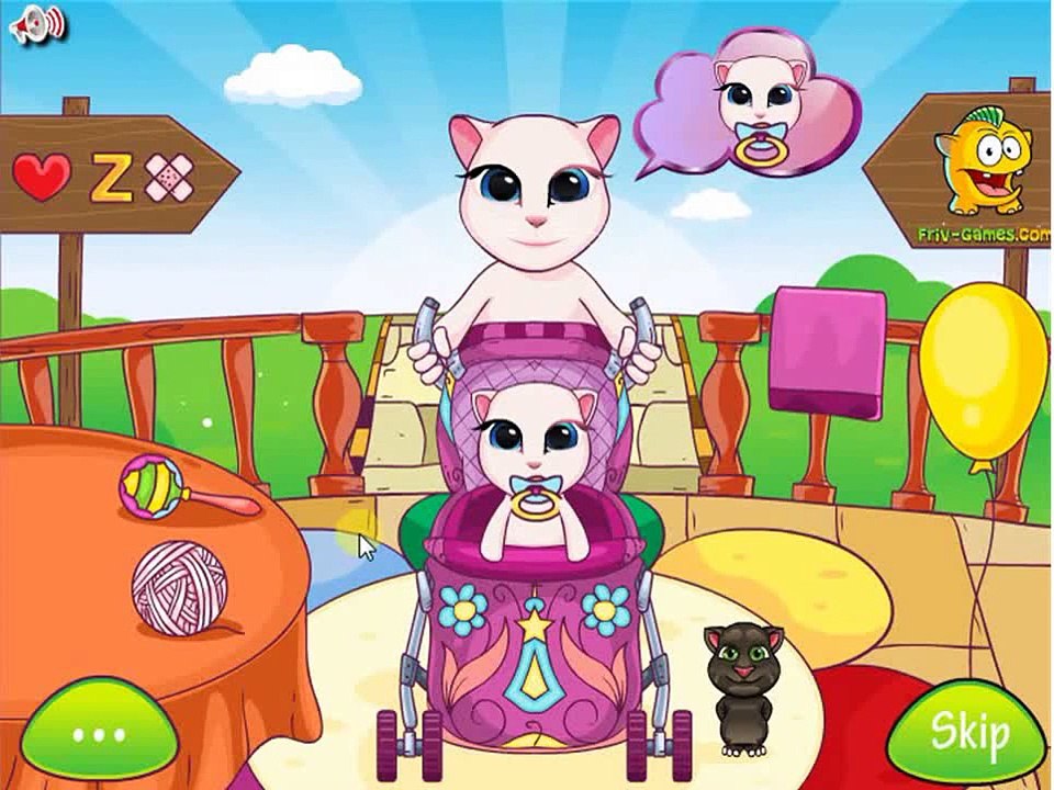 Talking Baby Angela in Stroller | Kids Babies Games 2015 [HD]
