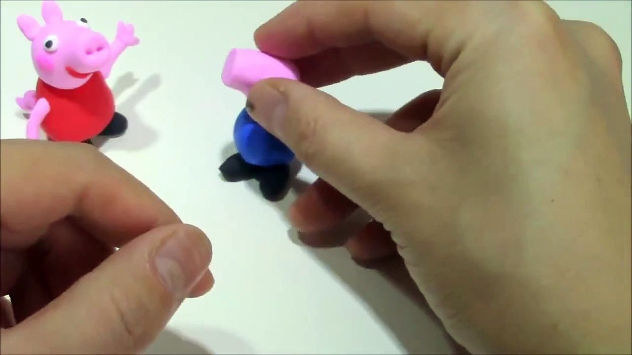 Learn to make Little Brother George Pig from Peppa Pig with Play doh