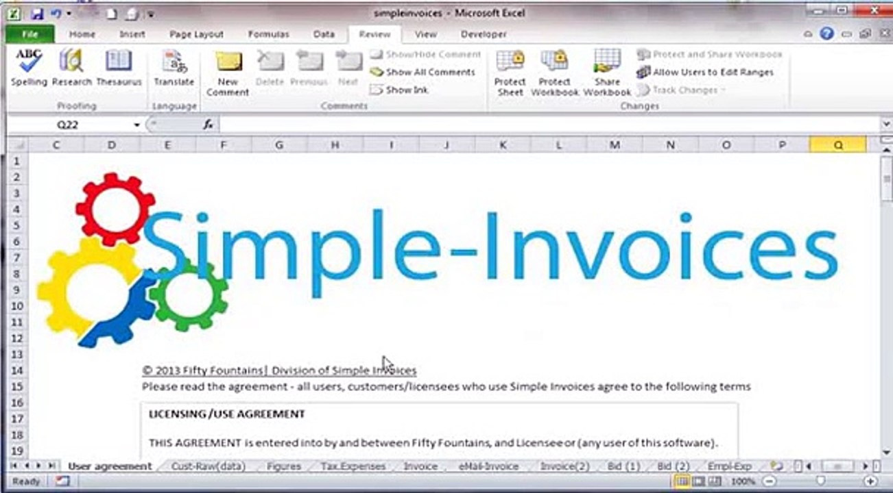 Simple Invoices - Billing & Invoicing Software - Easy Invoices -- Excel Invoices & Book Keeping