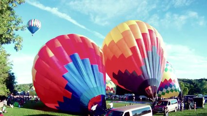 Quechee Vermont Hot Air Balloon Festival 2011 - Balloon Launch Time Lapse