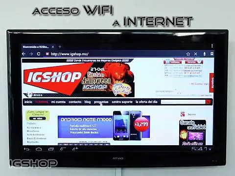 TV Box HD A6 Android 4.0 Min PC 4GB 1GB RAM 1Ghz Doble Nucleo HDMI WiFi AV/RCA 3G