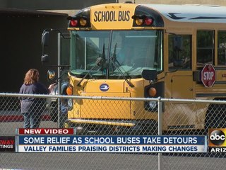 Some relief as school buses take detours
