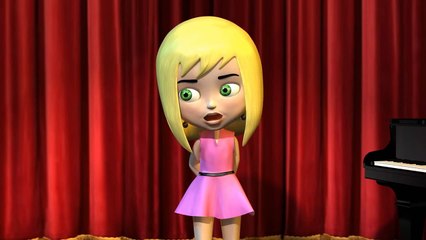 cute 3D animation (Caila singing Dream a little dream of me)