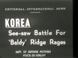 Korean War, Battle For Baldy Ridge Rages 1952/8/7