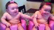 Funny Baby Video Twin babies laughing  crying  and then laughing again - Funny Baby Videos