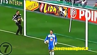 Top of the penalty kick down eat funniest (if pan Football)