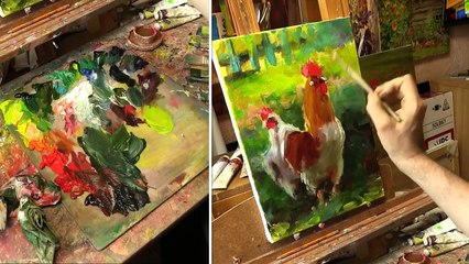 Пара. Этюд. Process of creating oil painting from Oleg Buiko.