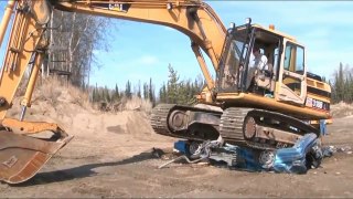 Fairy Tale | amazing heavy equipment doing crazy work, heavy machine destroy a car, excavator v