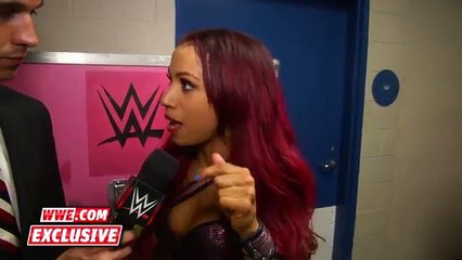 Sasha Banks speaks on the controversy surrounding her and Paige_SmackDown Fallout Sept 10 2015 WWE On Fantastic Videos