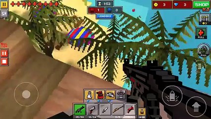 Pixel gun: going to the hot air balloon FAIL