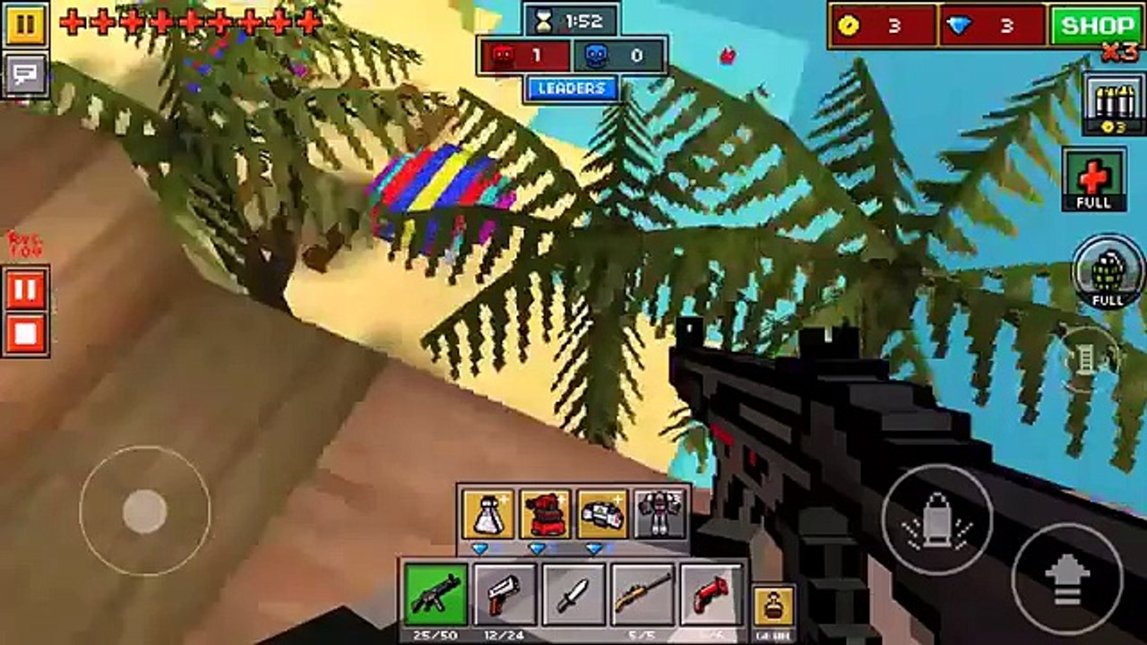Pixel gun: going to the hot air balloon FAIL