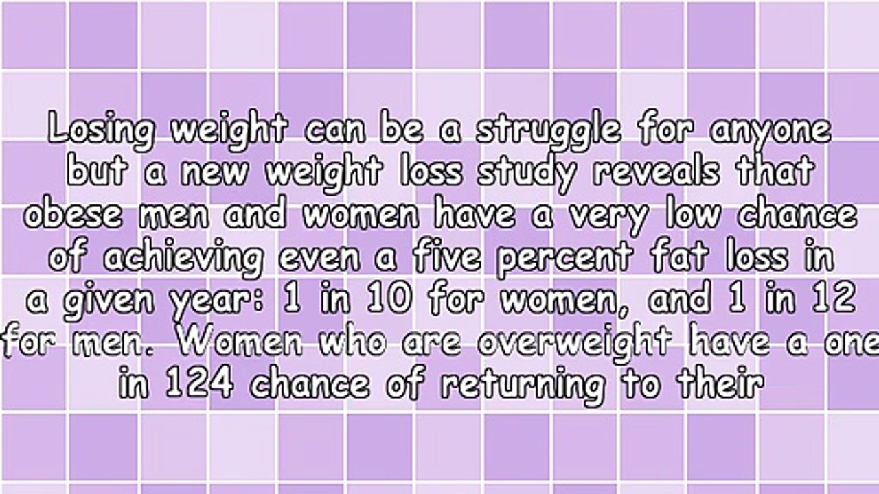 Obese People Unlikely to Achieve Weight Loss