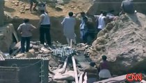 انهيار صخري على بيوت الناس بمصر