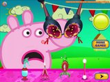 Peppa pig nose doctor video games - peppa pig episode 2 - cartoon games