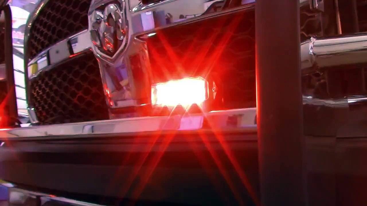 White Dodge Fire Department pickup truck Feniex Lights