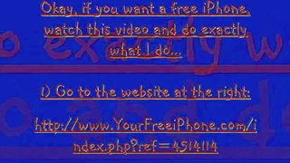 How to get a FREE iPhone 3g (and it ACTUALLY works)!!