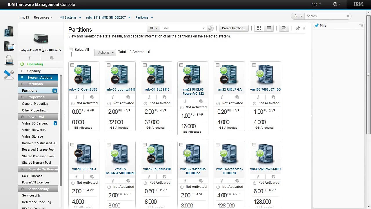 HMC 8.2 new GUI A: Starting VIOS and LPARs