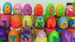 24 PlayDoh Alphabet Surprise eggs. Peppa Pig Alphabet Learning Violetta Kinder Surprise [Full Episod