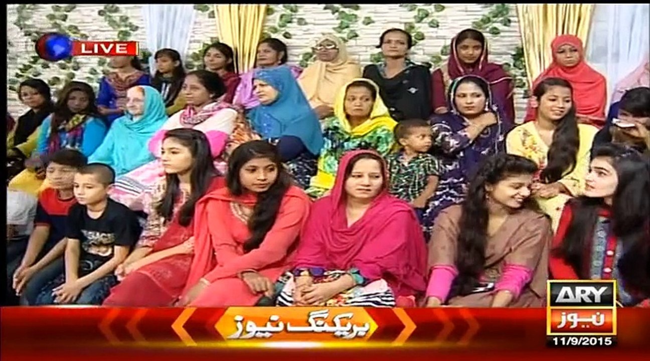 The Morning Show With Sanam Baloch on ARY News Part 1 - 11th September 2015