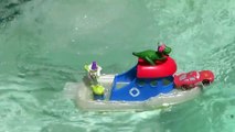 COLOR CHANGERS CARS Party With Toy Story Partysaurus Rex Boat Color Splash Buddies Under Water