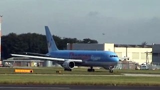 DONCASTER AIRPORT (UK)  THOMSON / FIRST CHOISE B767-300 & B757-200 TAKE OFF